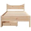 vidaXL Estructura de cama con cajones madera maciza de pino 90x200 cm