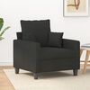 vidaXL Sill&oacute;n de tela negro 60 cm