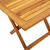 vidaXL Tumbonas con mesa 2 unidades madera maciza de acacia roja
