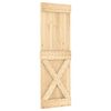 vidaXL Puerta corredera con herrajes madera maciza de pino 70x210 cm