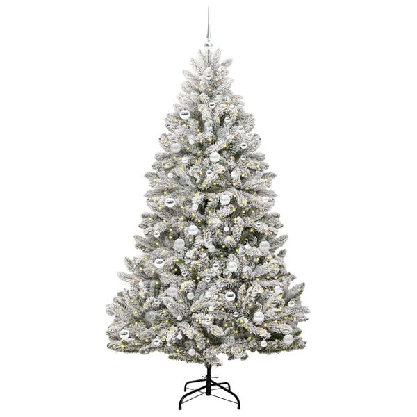 vidaXL &Aacute;rbol de Navidad artificial Verde y 210 cm PVC y Metal