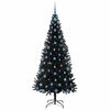 vidaXL &Aacute;rbol de Navidad con 300 LED con soporte Negro 210 cm PVC