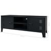 vidaXL Mueble para TV metal estilo industrial negro 120x35x48 cm