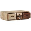vidaXL Mesa de centro de madera maciza de mango 90x60x30 cm