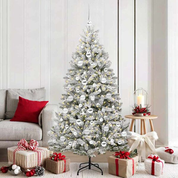 vidaXL &Aacute;rbol de Navidad artificial Verde y 180 cm PVC y Metal