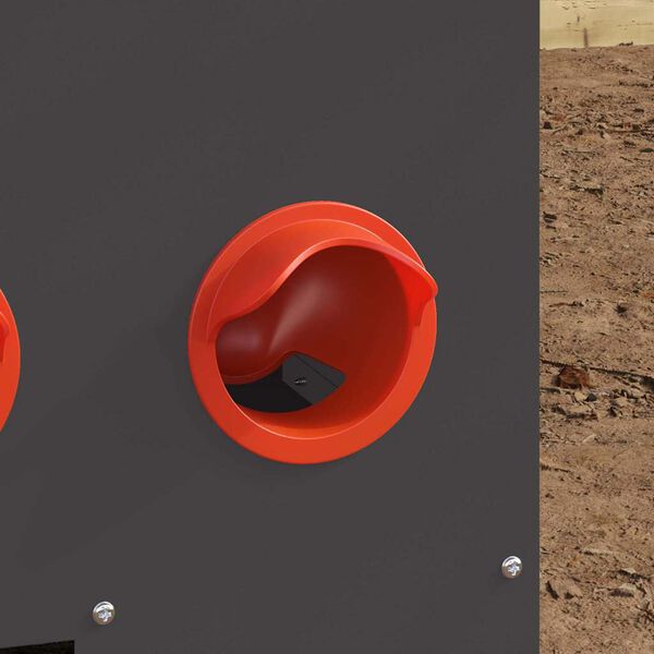 vidaXL Comedero para pollos Negro 60,5 x 29 x 51 cm