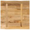 vidaXL Tablero de mesa borde natural madera maciza mango 40x40x3,8 cm