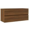 vidaXL Mueble de lavabo madera ingenier&iacute;a roble marr&oacute;n 100x38,5x45 cm