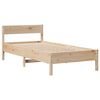 vidaXL Estructura de cama sin colch&oacute;n madera maciza pino 75x190 cm