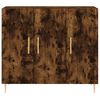 vidaXL Aparador de madera de ingenier&iacute;a roble ahumado 90x34x80 cm