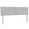 vidaXL Cama box spring con colch&oacute;n terciopelo gris claro 140x220 cm