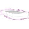 vidaXL Cama box spring sin colch&oacute;n negro terciopelo 100x220 cm