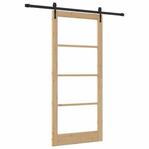 vidaXL Puerta Corredera Natural 93 x 211 cm