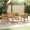 vidaXL Conjunto de sal&oacute;n Rosa del jard&iacute;n 4 pcs Madera de Acacia S&oacute;lida