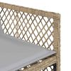 vidaXL Set comedor de jard&iacute;n 9 pzas con cojines rat&aacute;n sint&eacute;tico beige