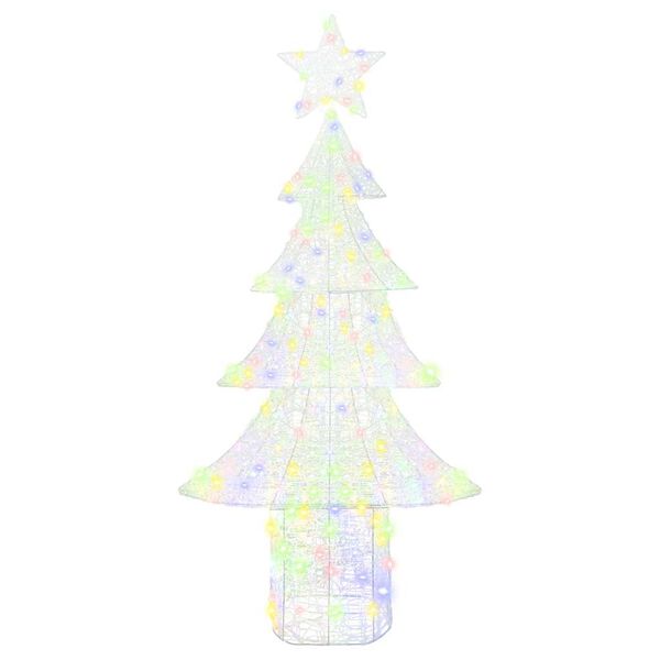 vidaXL &Aacute;rbol de Navidad con 240 LED Multicolor 180 cm Acr&iacute;lico