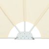 vidaXL Toldo lateral plegable terraza color crema 240x160 cm