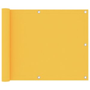 vidaXL Toldo para balc&oacute;n tela oxford amarillo 75x600 cm
