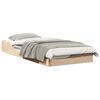 vidaXL Estructura de cama Marr&oacute;n 80 x 200 cm Madera de pino macizo