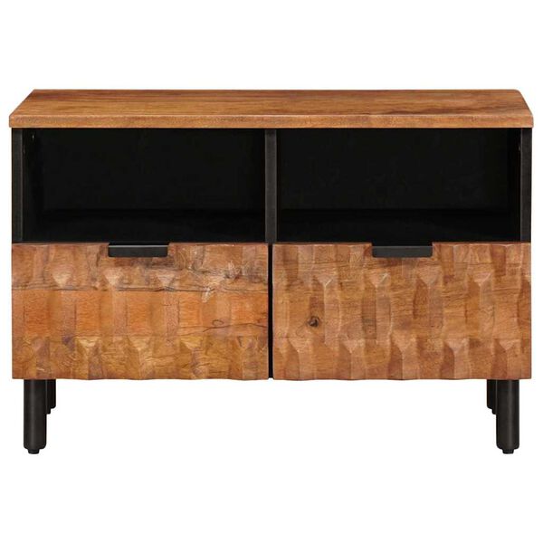 vidaXL Mueble de TV con caj&oacute;n Acabado de Acacia Marr&oacute;n 70 x 33 x 46 cm
