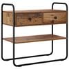 vidaXL Mesa Consola Madera envejecida 80 x 40 x 75 cm