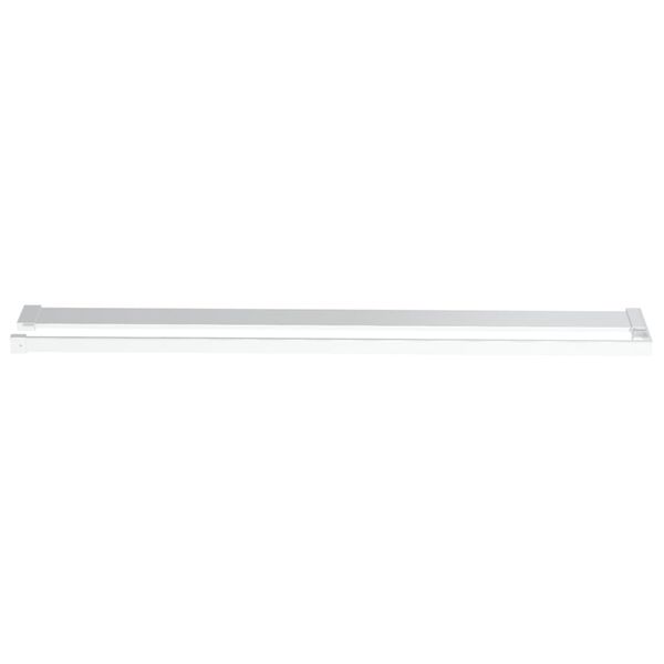 vidaXL Estante de pared de ducha aluminio cromado 115 cm