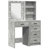 vidaXL Mesa de tocador 2 uds. Gris 50 x 41 x 135 cm