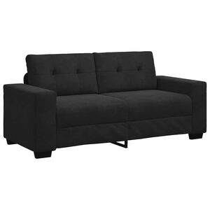 vidaXL Sofá Loveseat Terciopelo Negro 140 cm