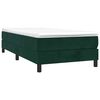 vidaXL Cama box spring con colch&oacute;n terciopelo verde oscuro 90x200 cm