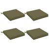 vidaXL Cojines de Asiento de 4 Piezas SOEST 4 uds. 100% Poli&eacute;ster