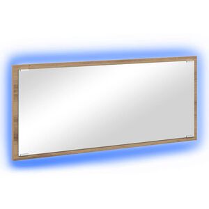 vidaXL Espejo Roble artesanal 90 x 8,5 x 37 cm Madera de ingenier&iacute;a