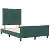 vidaXL Cama tipo Box Spring Verde oscuro 120 x 200 cm Terciopelo