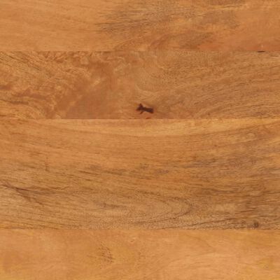 vidaXL Mesa de centro madera maciza mango negro y marrón 80x54x40 cm