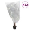 vidaXL Cubiertas para plantas con cord&oacute;n 12 uds 70 g/m&sup2; 0,8x1 m