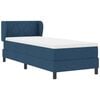 vidaXL Cama tipo Box Spring con colch&oacute;n Azul 80 x 200 cm tela