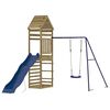 vidaXL Parque infantil de exterior madera de pino impregnada
