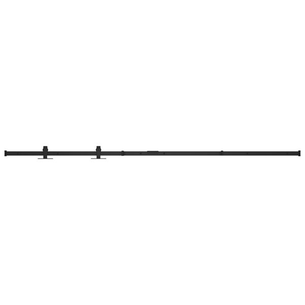 vidaXL Kit mini puerta corredera de armario acero carbono 183 cm