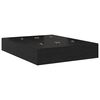 vidaXL Cama con almacenamiento Roble Negro 140 cm Madera contrachapada