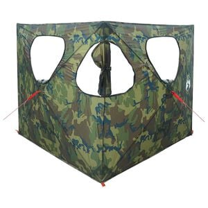 vidaXL Tienda de Caza Camuflaje 145 x 145 x 150 cm Poli&eacute;ster y Acero