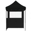 vidaXL Carpa de Fiesta Negro 200 x 200 x 306 cm Tela Oxford