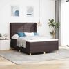 vidaXL Cama con Somier y Colch&oacute;n Gris Oscuro 90x190 cm de Tela tela