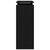 vidaXL Mesa Consola Roble Negro 80 x 30 x 80 cm Madera de ingenier&iacute;a