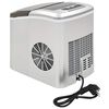 vidaXL Máquina para hacer cubitos de hielo 2,4 L 15 kg / 24 h plateado