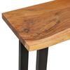 vidaXL Mesa consola de madera maciza de suar 110x35x75 cm