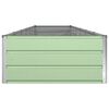 vidaXL Jardinera Verde Pastel 195 x 100 x 45 cm Acero Galvanizado