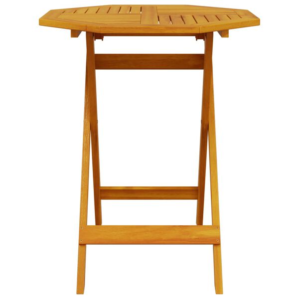 vidaXL Muebles cafeter&iacute;a plegables 3 pzas madera maciza acacia