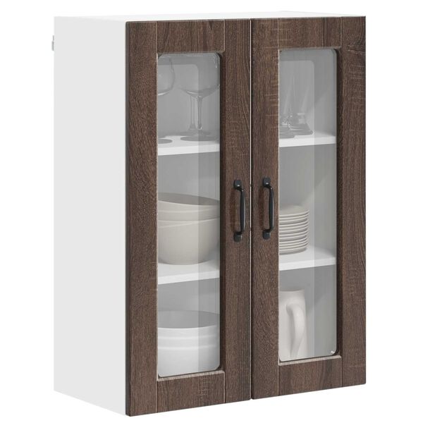 vidaXL Mueble de Cocina con estante Roble Marr&oacute;n 60 x 31 x 80 cm