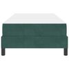 vidaXL Cama tipo Box Spring con colch&oacute;n Verde oscuro 90 x 190 cm tela