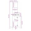vidaXL Mueble de Cuarto de Ba&ntilde;o con caj&oacute;n Natural 38 x 33 x 160 cm