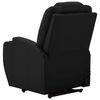 vidaXL Sillón de masaje elevable cuero sintético negro